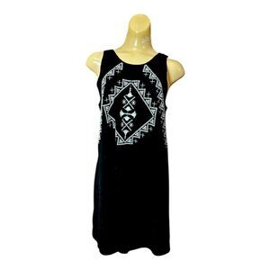 Maurices Women’s Flowy Mini Dress, Black, Large